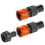 Liitinsarja GARDENA Profi Maxi-Flow 19 mm (2 Profi + hanaliitin + sov.)