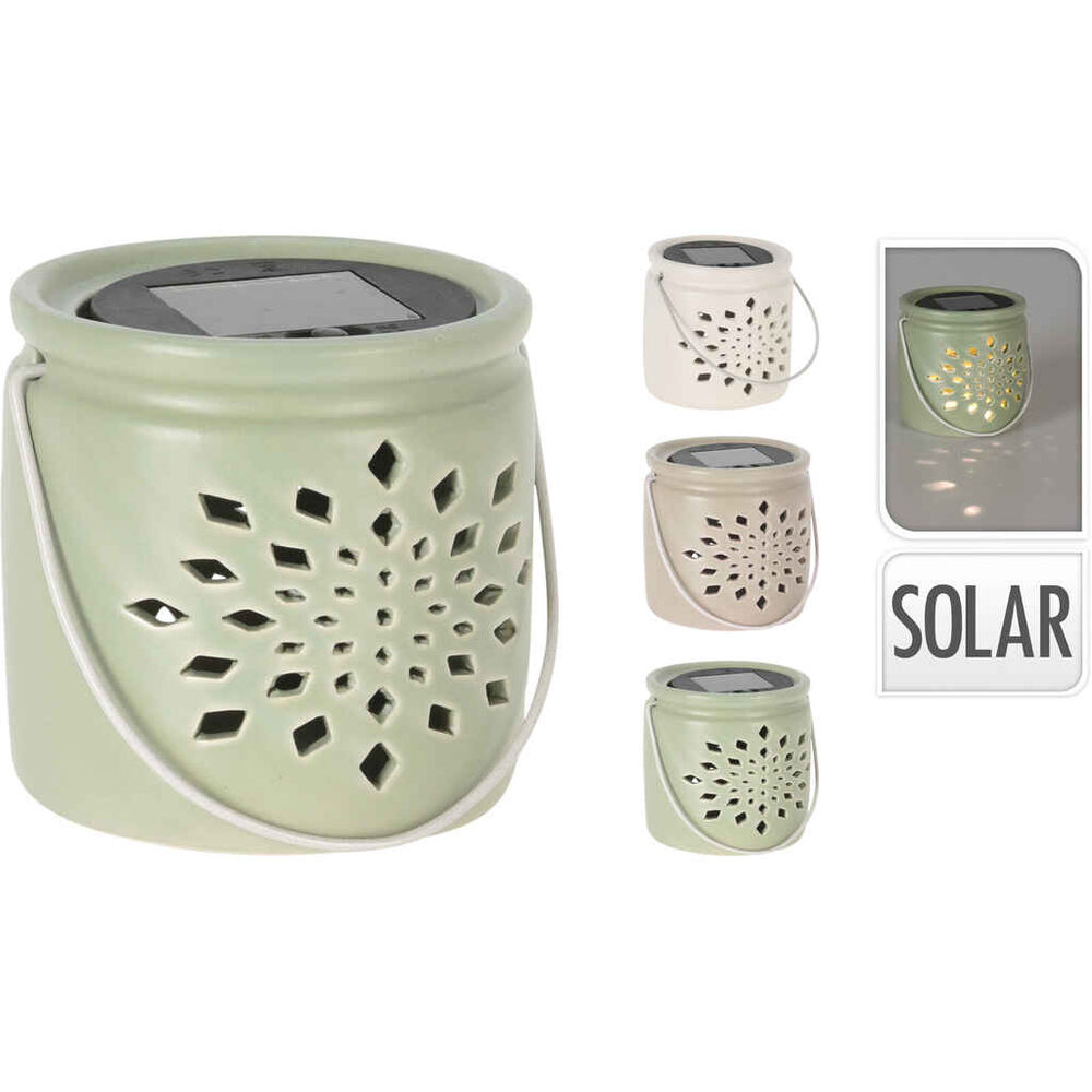 Solar keraaminen lyhty pastelli lajitelma