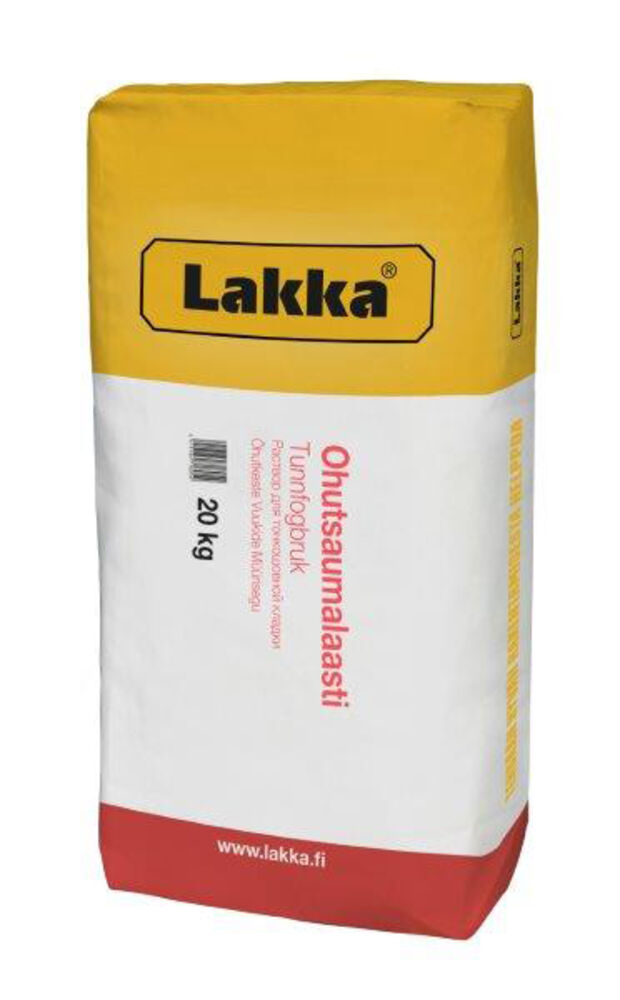 Ohutsaumalaasti harmaa 20 kg, Lakka