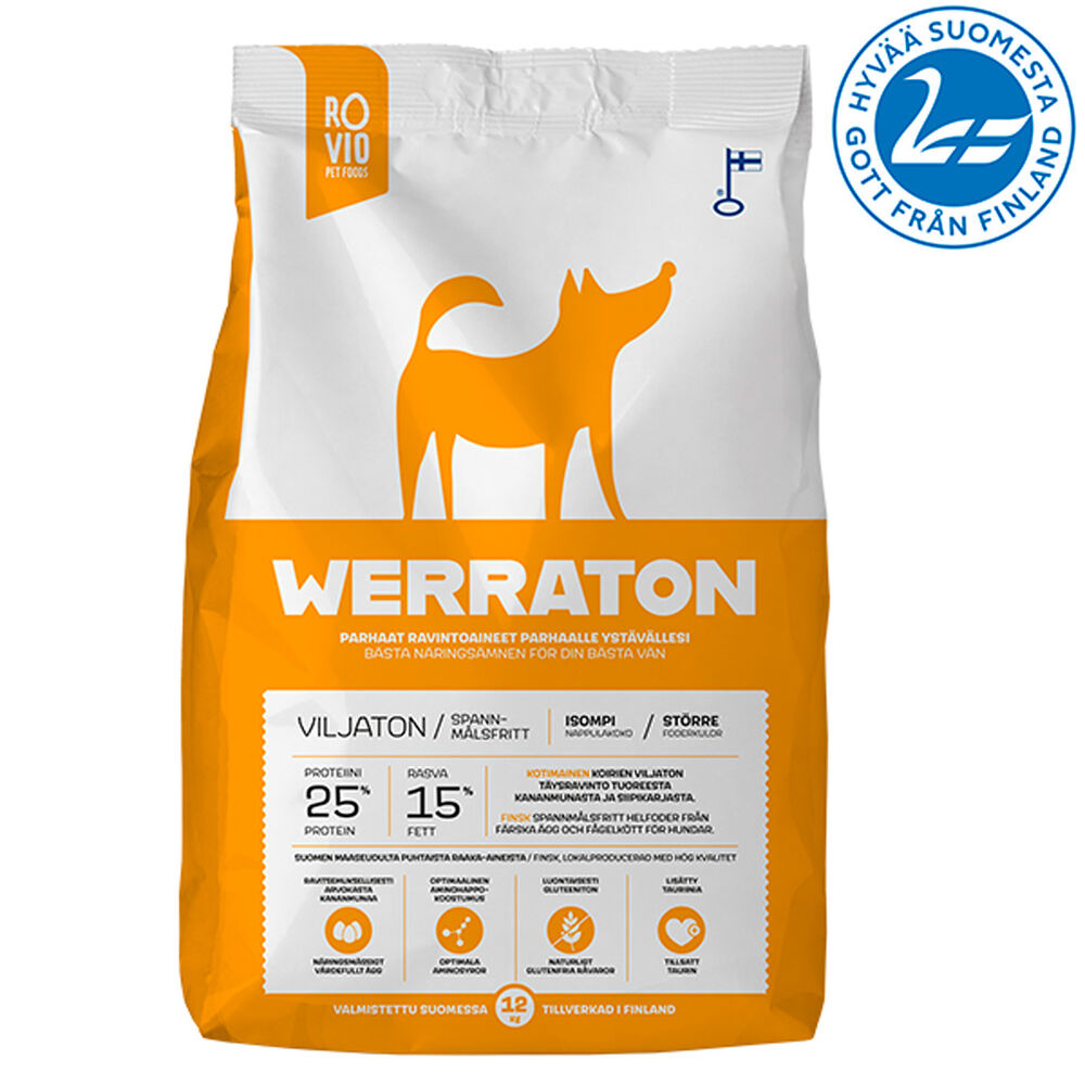 Rovio Werraton Viljaton koiranruoka 12 kg