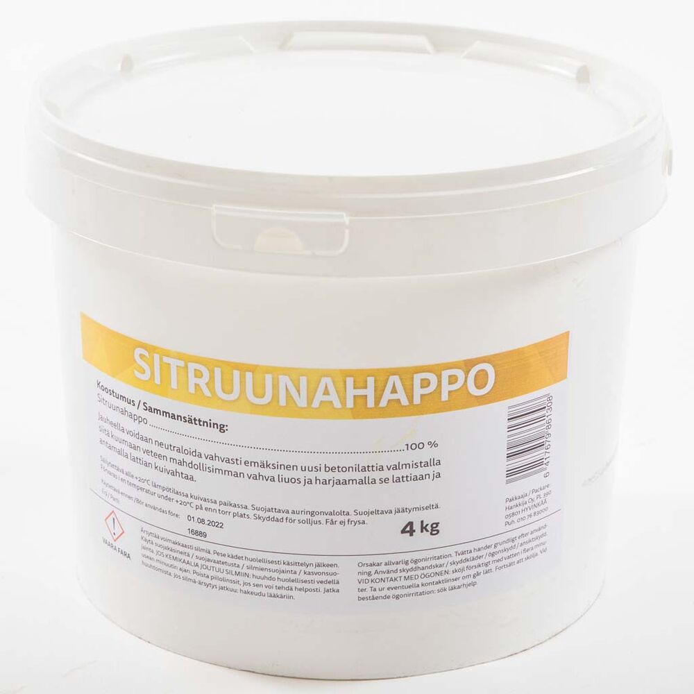 Sitruunahappo 4 kg