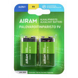 Paristo 9 V Airam Vihreä 2 kpl
