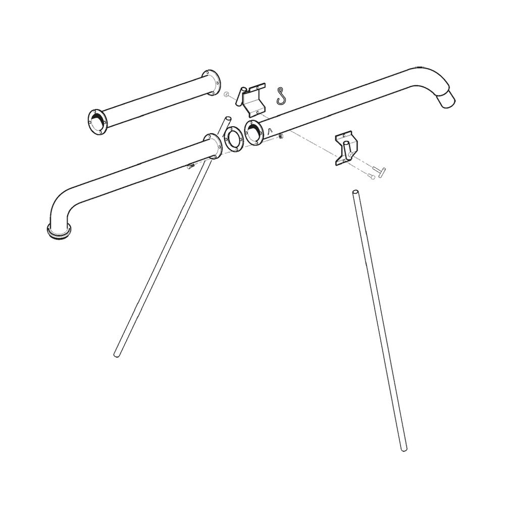 Lastausputki 4,3m 5" Svea Odin TP270 lietepumppuihin