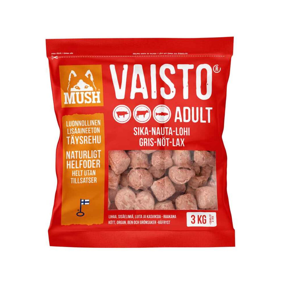 Mush Vaisto® Punainen sika-nauta-lohi 3 kg