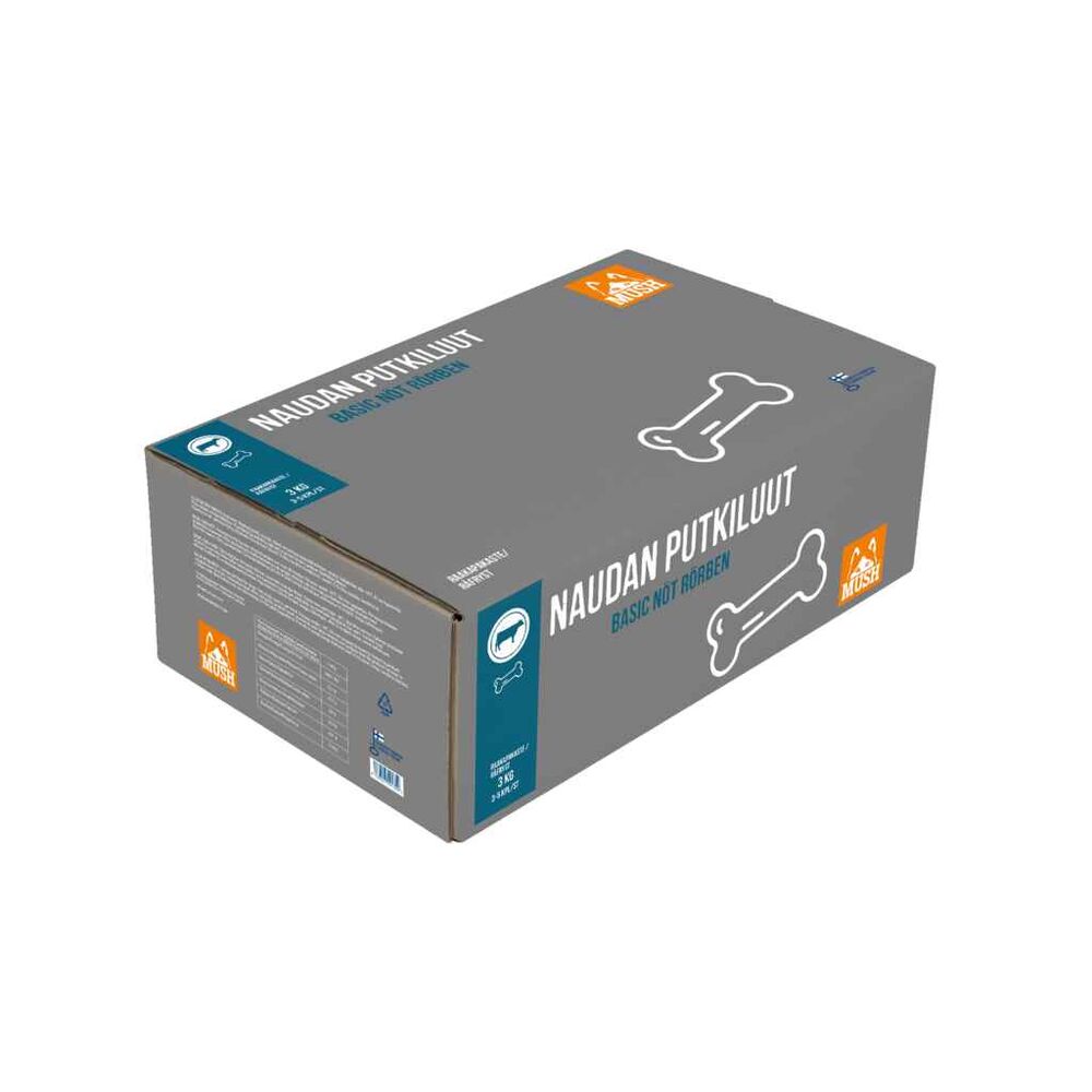 Mush Basic Naudan putkiluut 3 kg