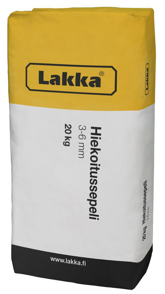 Hiekoitussepeli 3-6 mm, 20 kg, Lakka