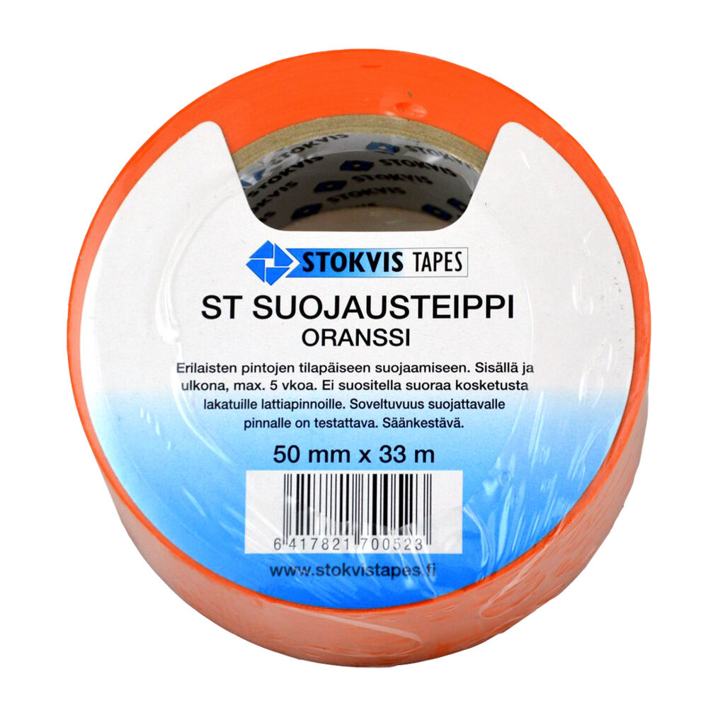 Rakennusteippi oranssi 50 mm x 33 m