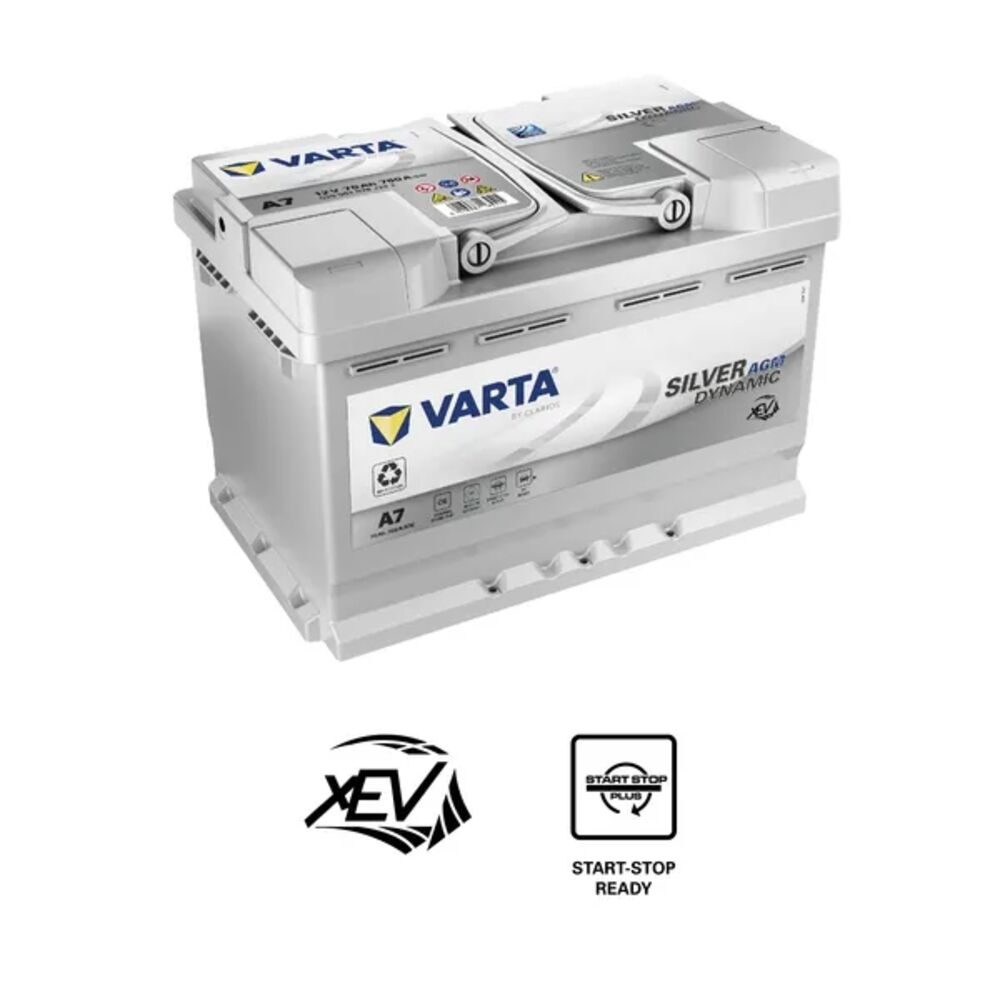Akku 12V 70AH 760A AGM XEV A7 Varta