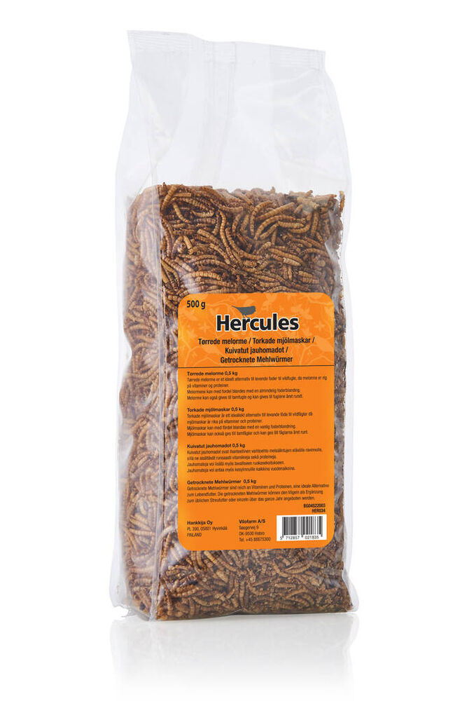 Kuivatut jauhomadot linnuille 500 g
