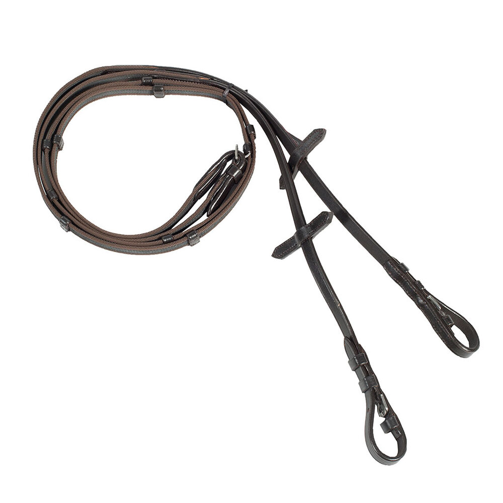 Kapeat ohjat Grip (1,6cm), Ruskea, Poni