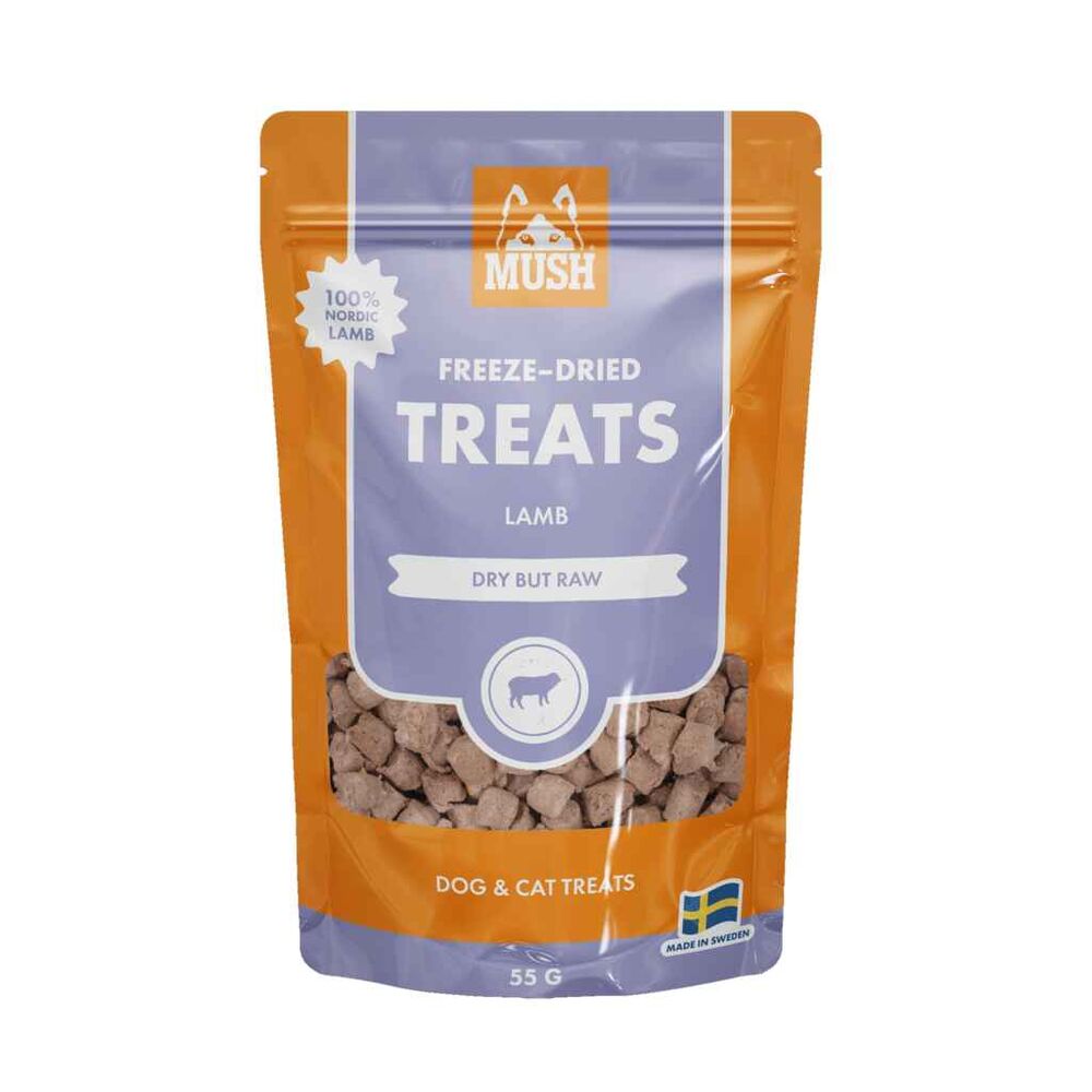 Mush treats pakastekuivattu lammas