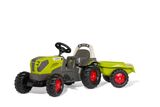Polkutraktori CLAAS AXOS 240 perävaunulla