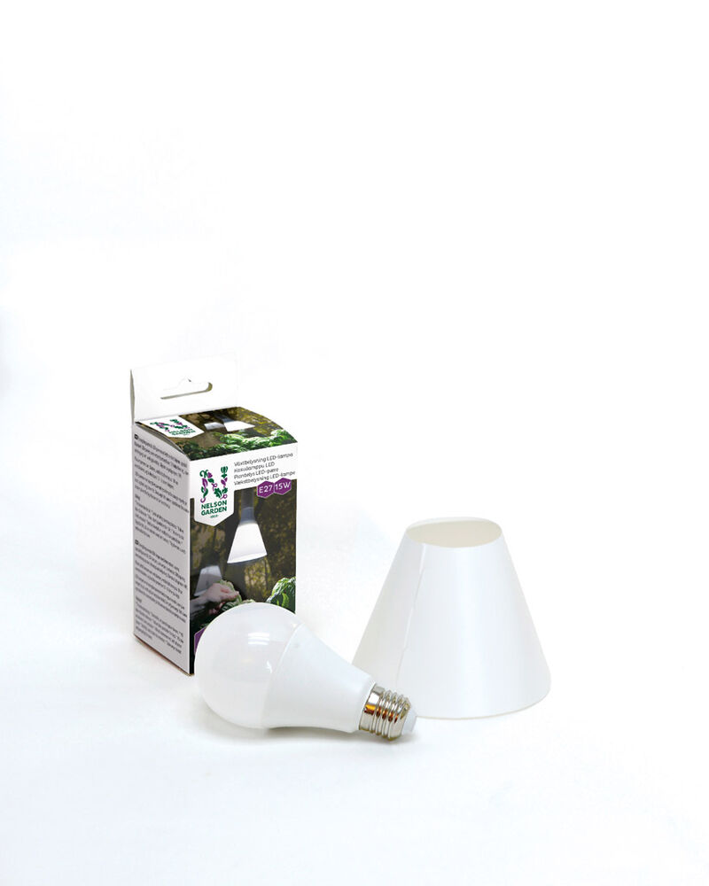 Kasvivalo 15 W led-lamppu varjostimella