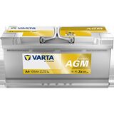 Akku 12V 105AH 950A Dynamic AGM A4 Varta