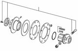 Bondioli & Pavesi napa levy-/vapaakytkimeen 1 3/4" Z20, 5151M3851R