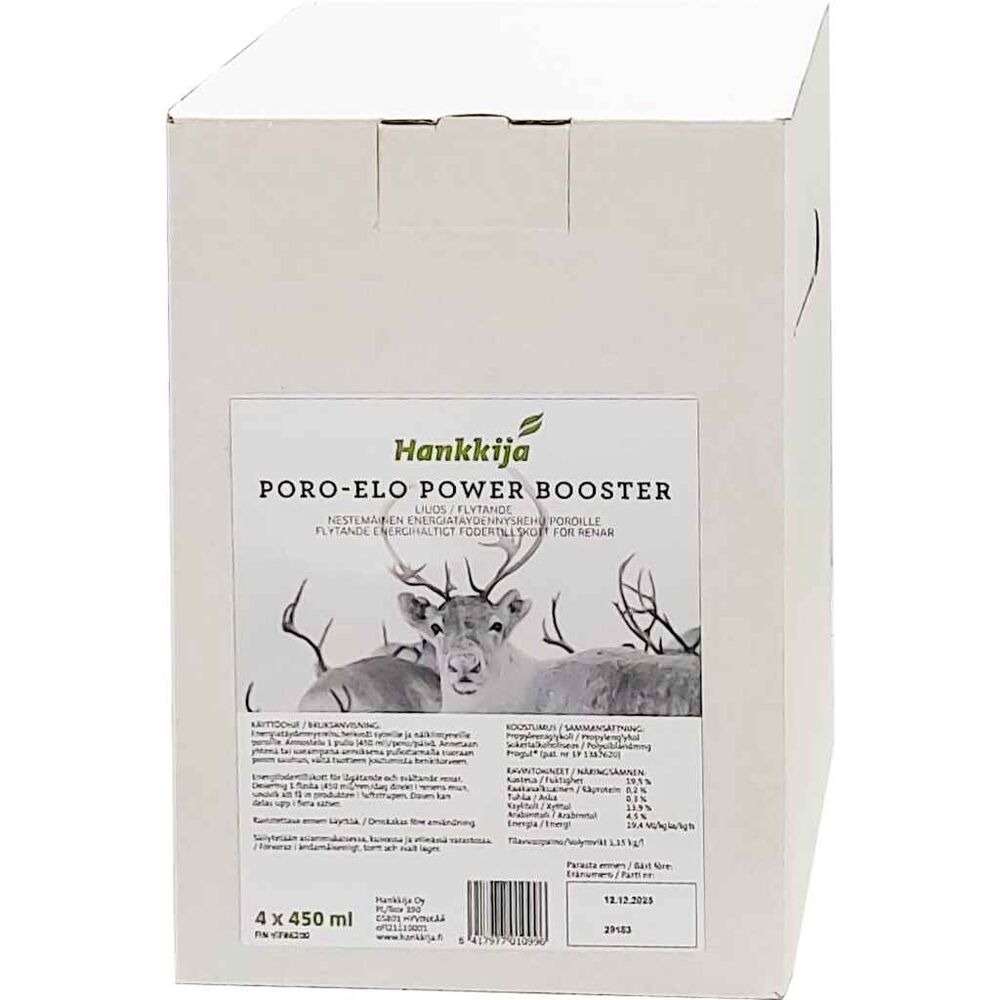 Poro-Elo Power Booster 4 x 450 ml laatikko