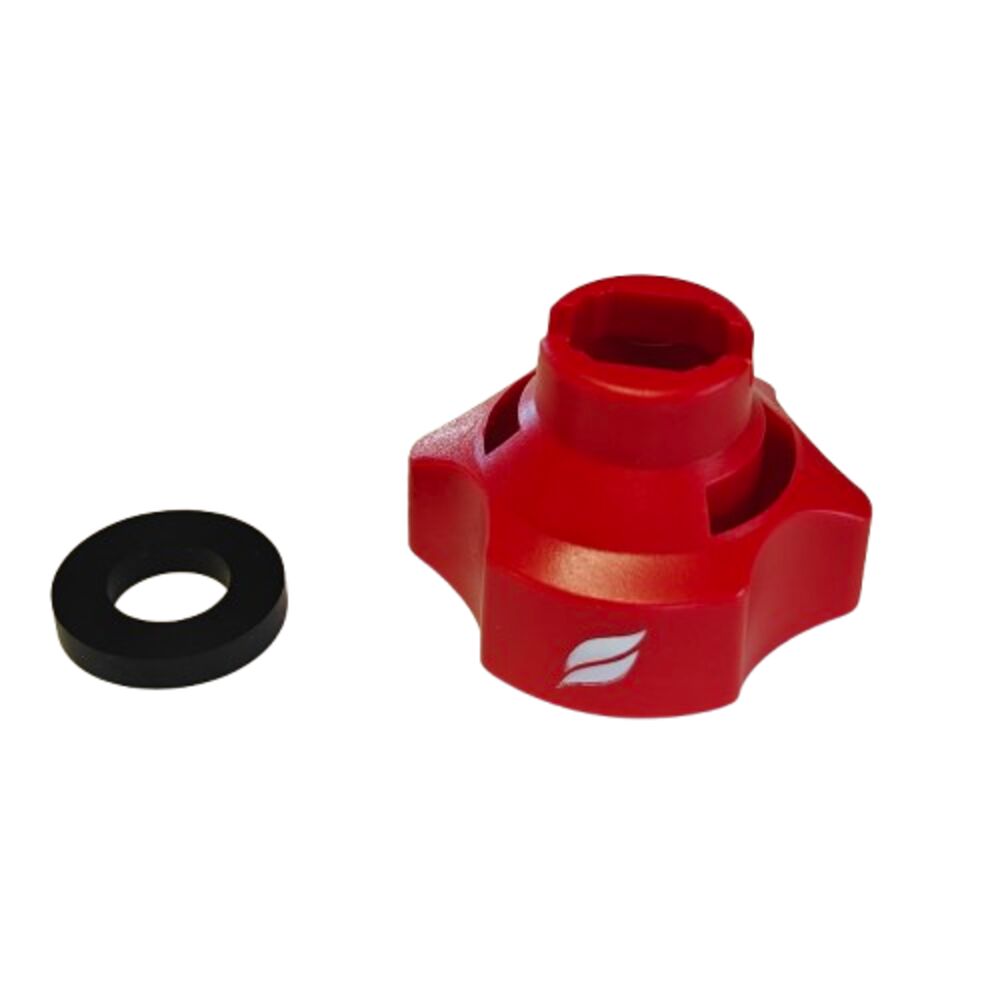 Lechler EasyFit suutinmutteri MULTIJET SW8/10, punainen (Hankkija-logo)