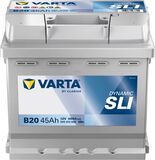 Akku 12V 45AH 400A Dynamic SLI B20 Varta