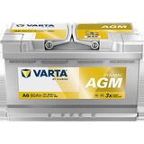 Akku 12V 80AH 800A Dynamic AGM A6 Varta