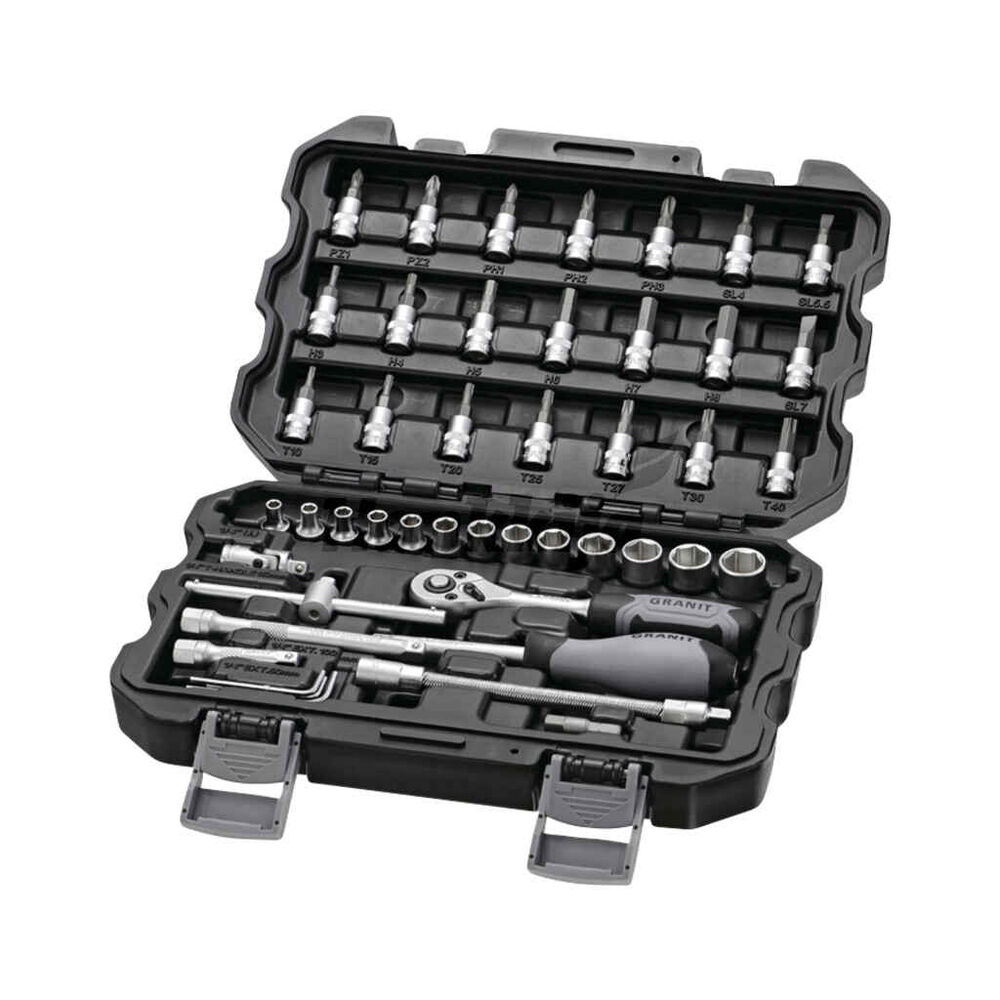 Hylsysarja 1/4" 45-osaa Black Edition