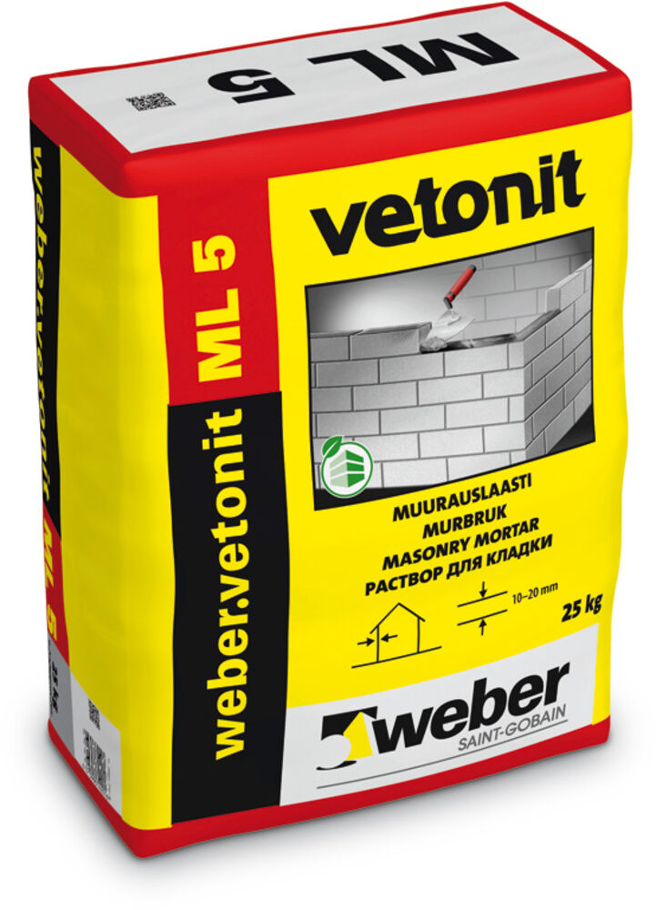 Vetonit M100/600 muurauslaasti, 25 kg