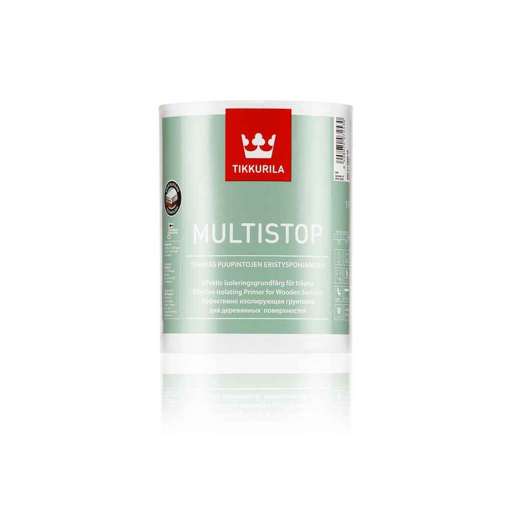 Eristyspohjamaali Multistop 1l valkoinen F497 Tikkurila