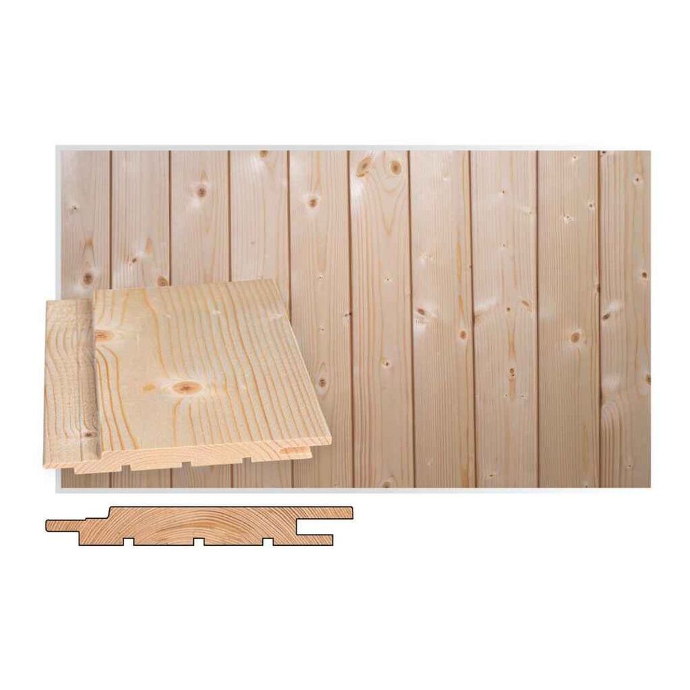 Kattopaneeli ST5-5 14x95x2100 Puuvalmis, TK-Kuusesta, paketti