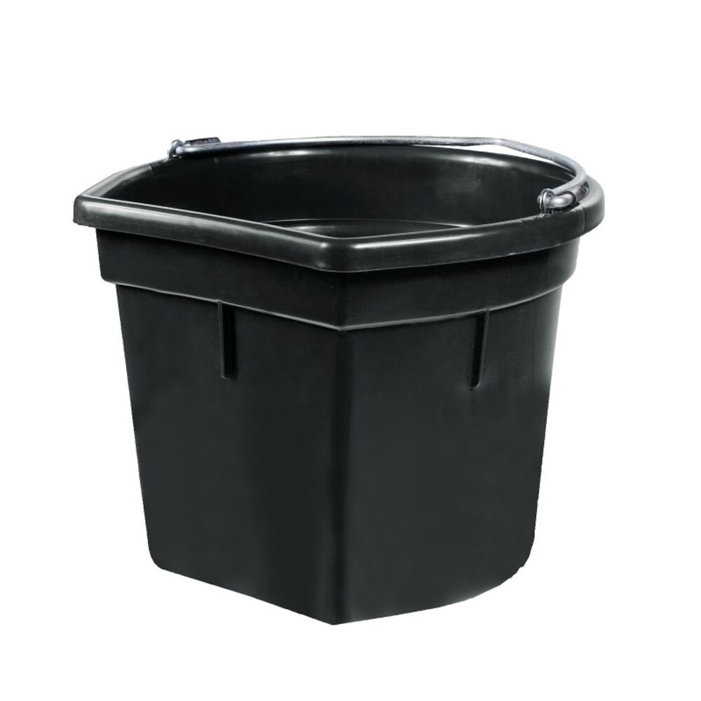 Ruokinta-ämpäri Flat Back Horze musta