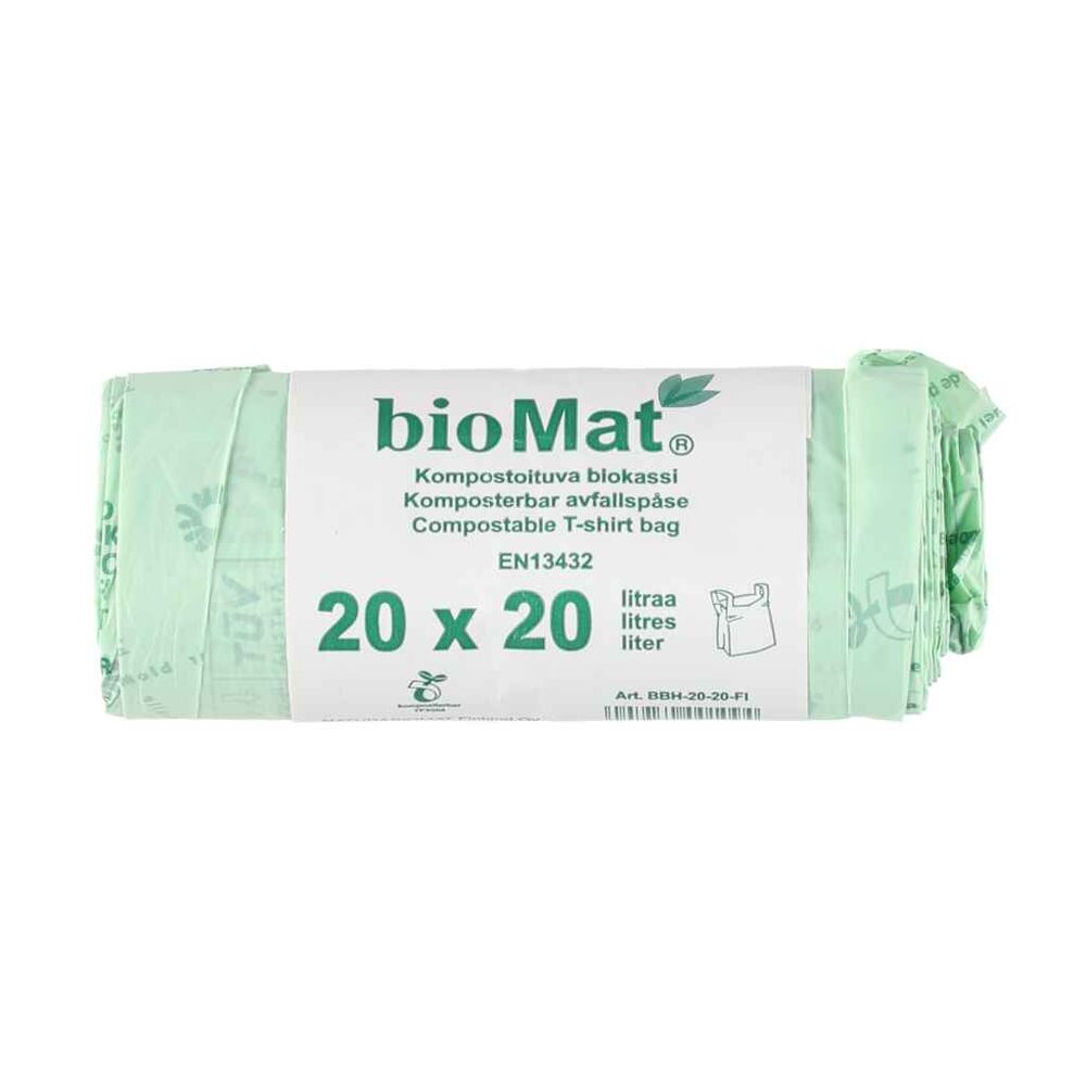Biojätepussi 20 L bioMat, sangallinen