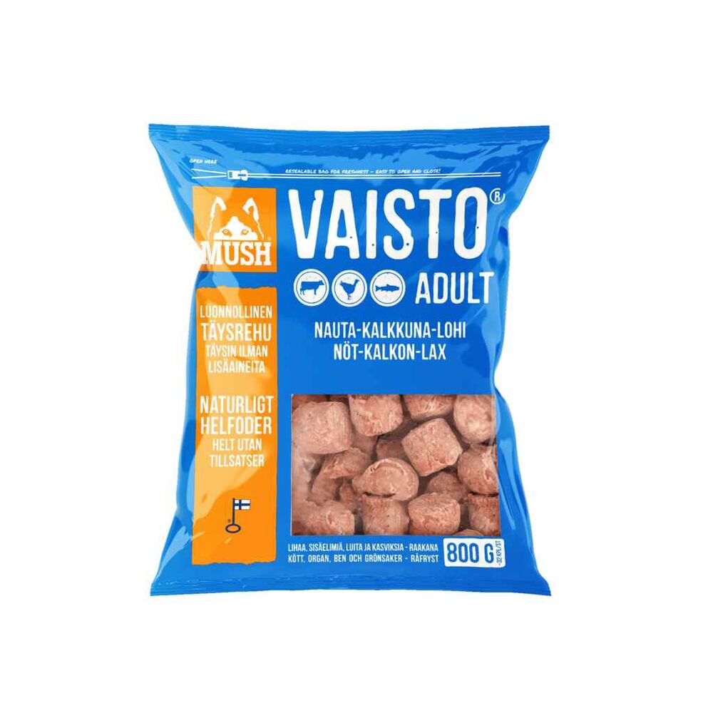 MUSH Vaisto® Sininen nauta-kalkkuna-lohi 3 kg