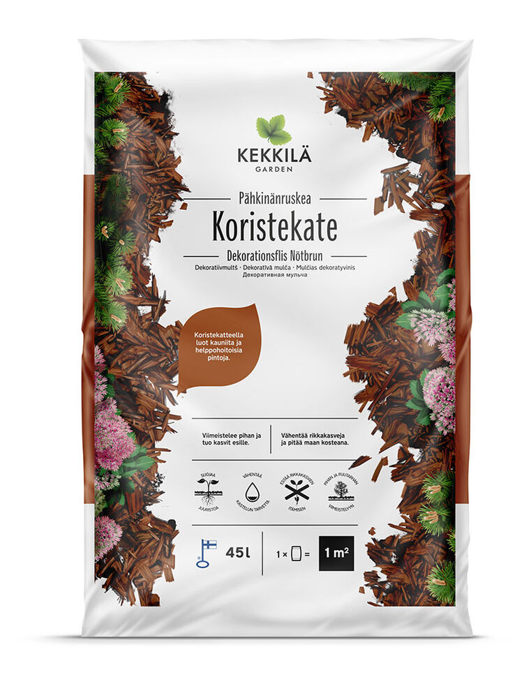 Kekkilä Koristekate pähkinänruskea 45 l