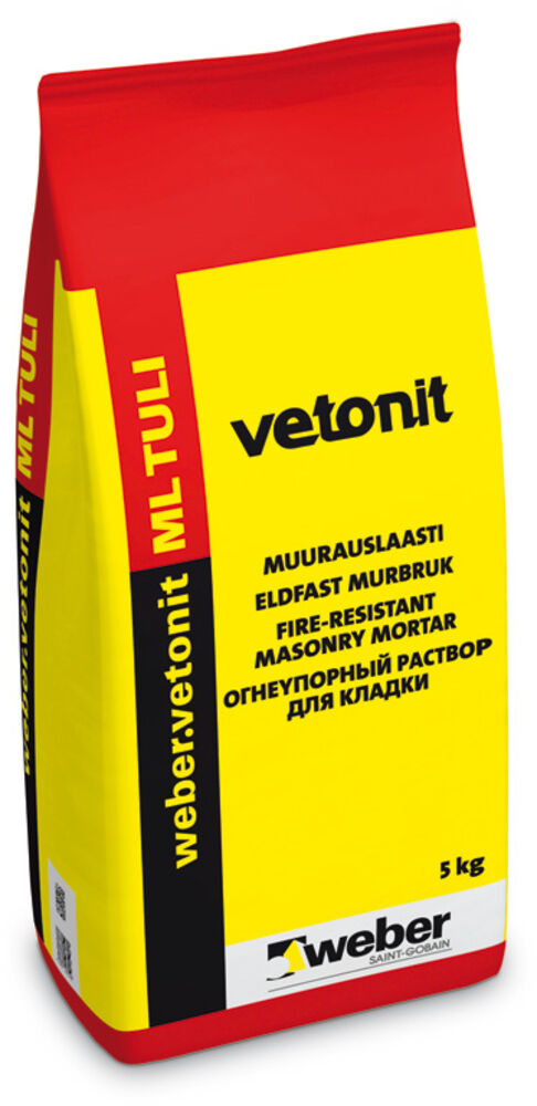 Vetonit ML tuli muurauslaasti, 5 kg