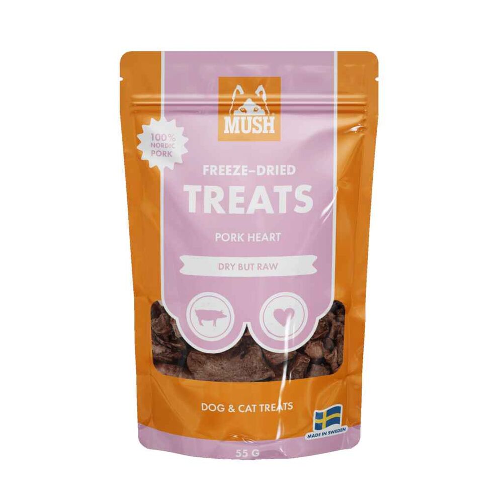 Mush treats pakastekuivattu possun sydän