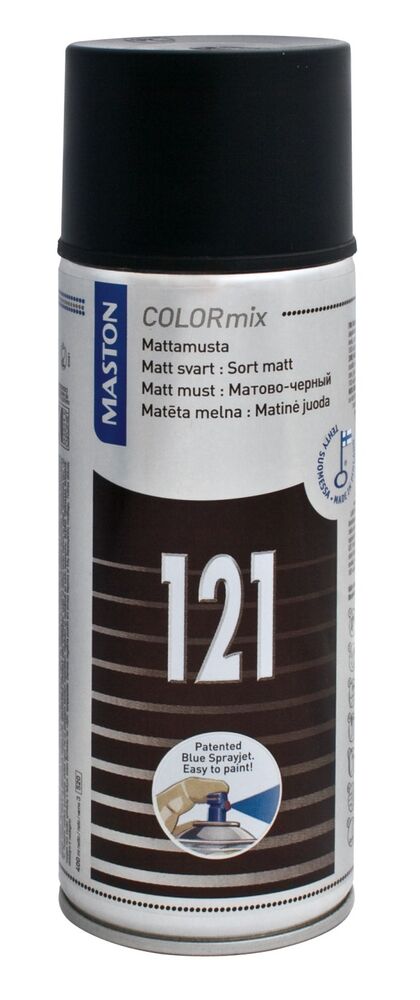Spraymaali matta musta 400ml Maston