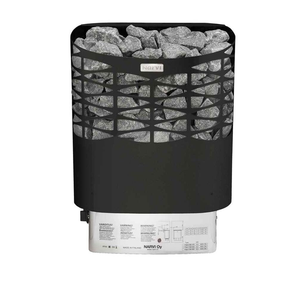 Verkkokiuas Narvi NS 4,5 kW musta