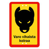 Sekure kyltti 20x30 Varo vihaista koiraa