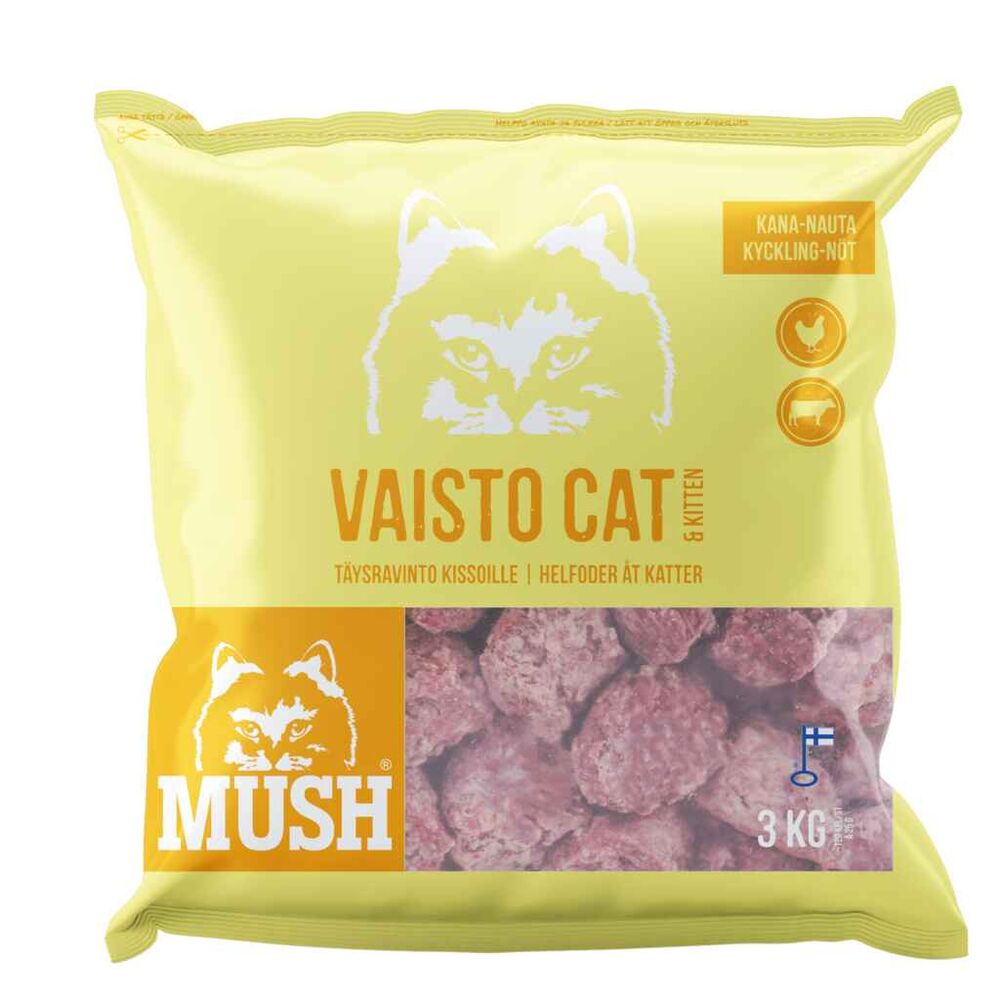 Mush Vaisto kissa kana-nauta 3 kg