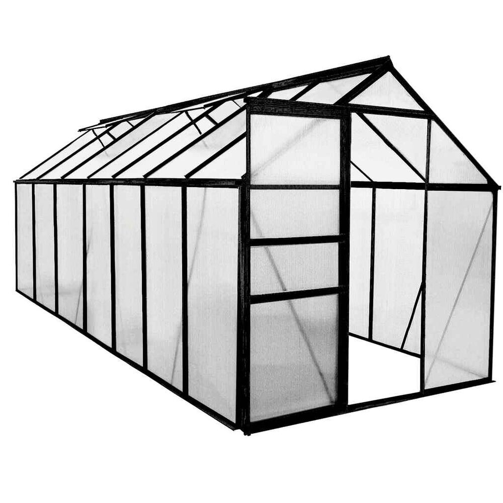 Kasvihuone Green Land 8,2 m2 musta