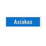 Sekure kyltti 50x16 Asiakas