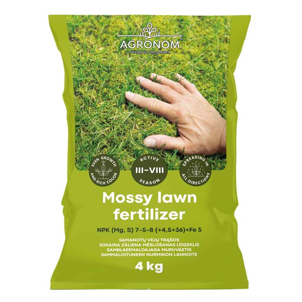 Sammaloituneen nurmikon lannoite 4 kg