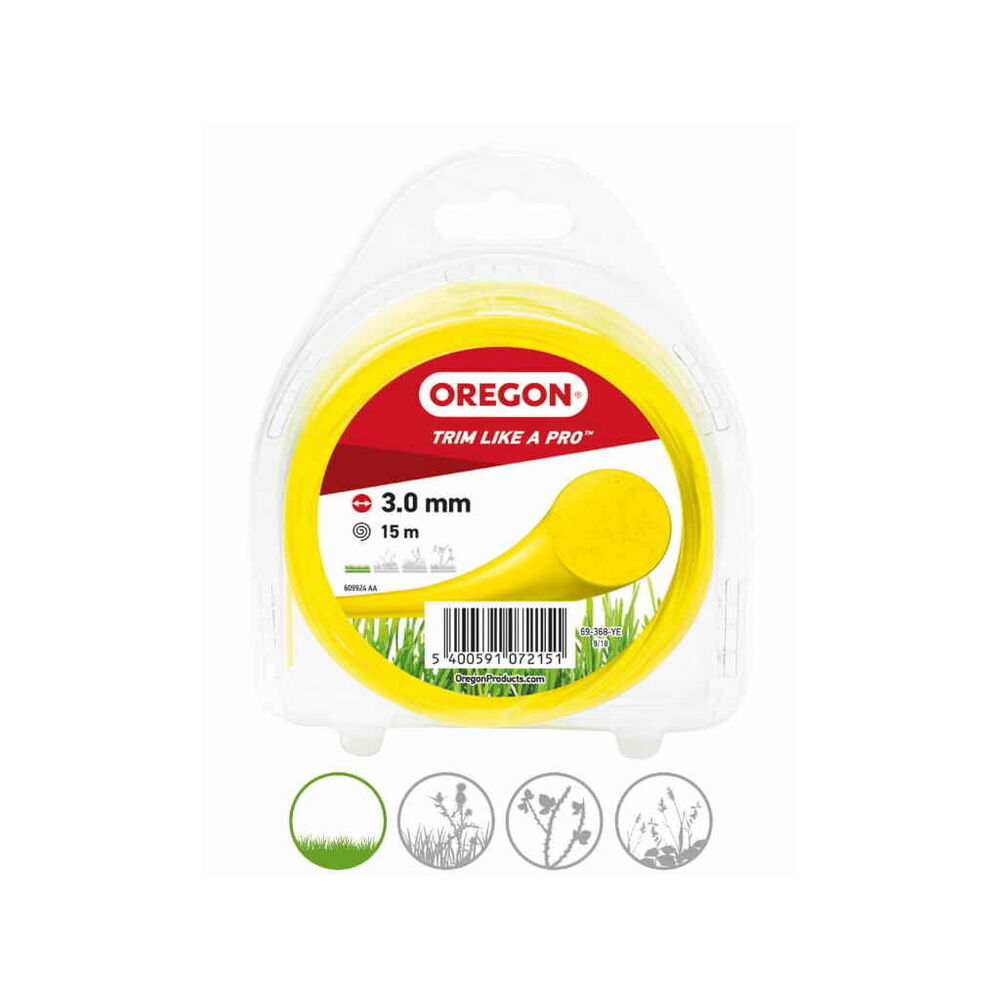 Siima 3,0 mm x 15 m Oregon keltainen