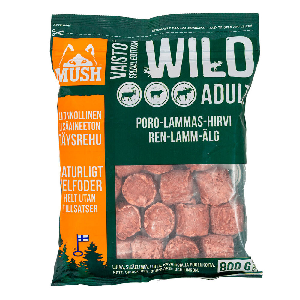 Mush Vaisto Wild poro-lammas-hirvi 3 kg