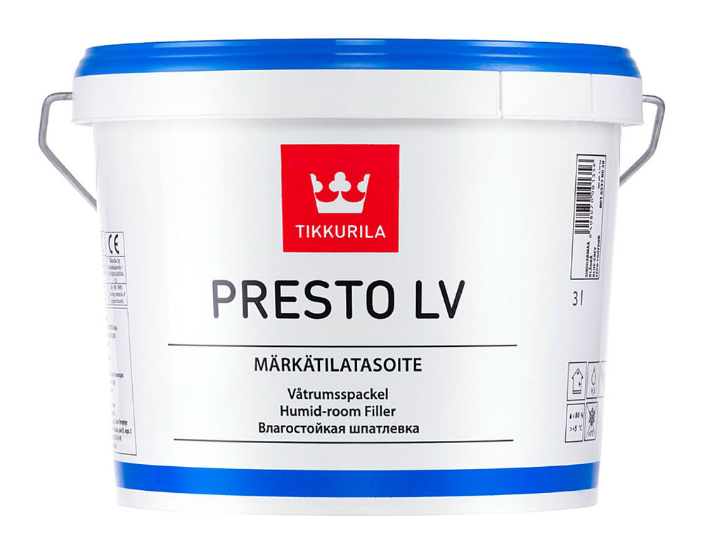Märkätilatasoite Presto LV 3 l Tikkurila