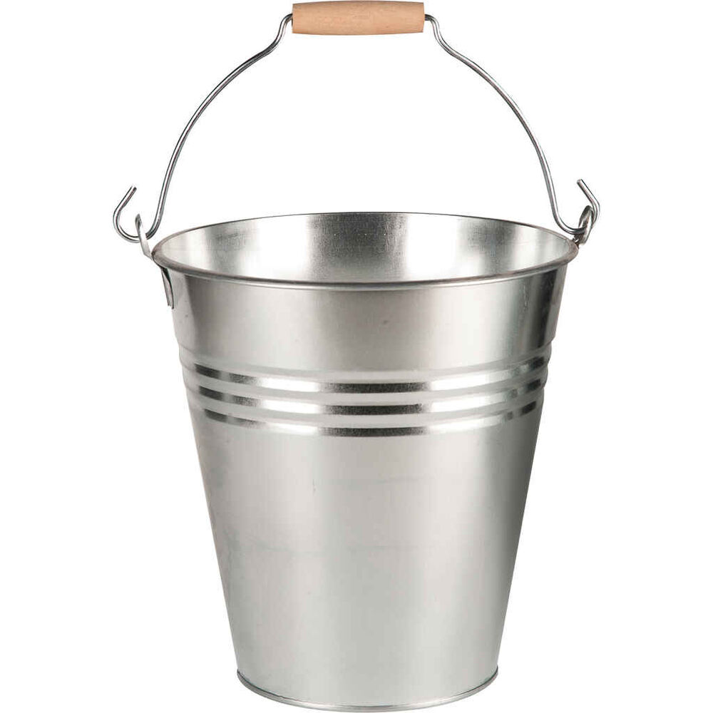 Sinkkiämpäri 10 l puukahvalla