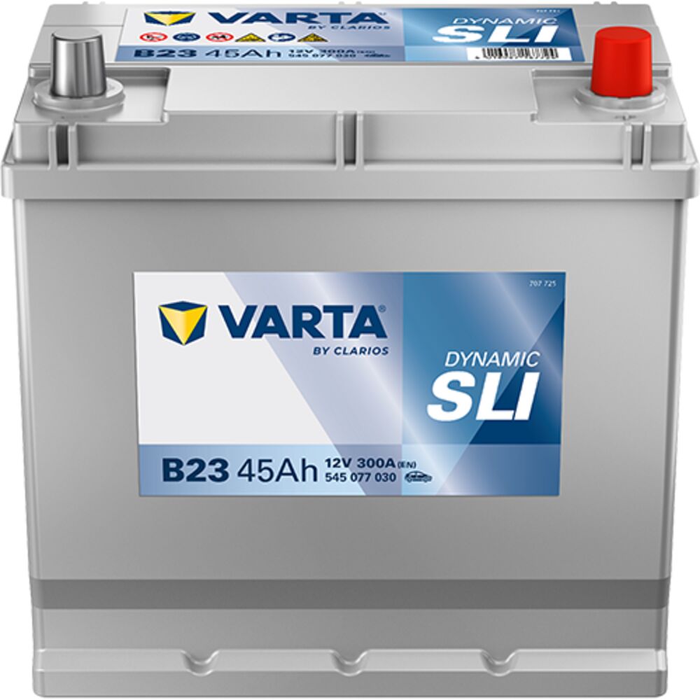 Akku 12V 45AH 300A Dynamic SLI B23 Varta
