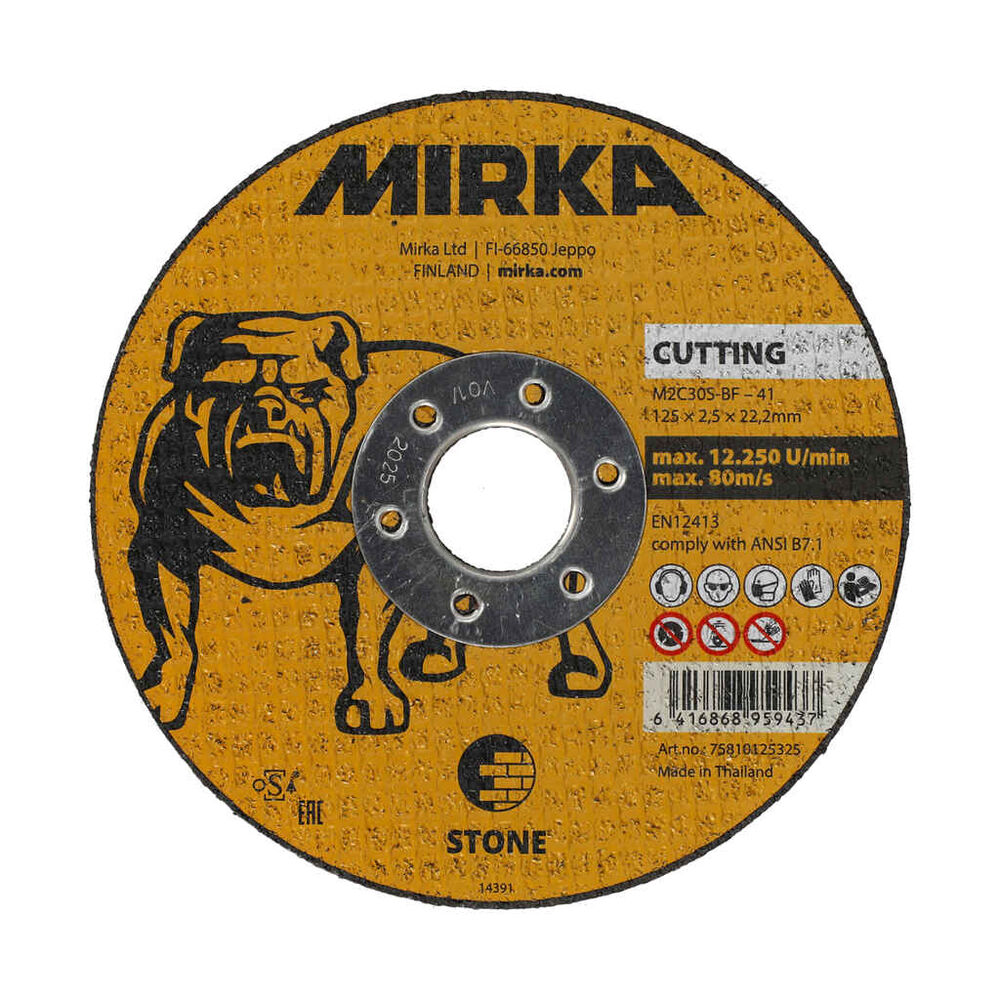 Katkaisulaikka 125x2,5x22,2mm M2C30S-BF Kivi, Mirka