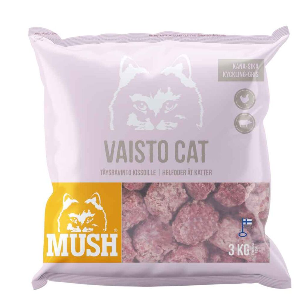 Mush Vaisto kissa kana-sika 3 kg