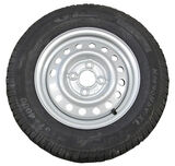 Autoperäkärryn pyörä 155R13 M+S 4-57-100 ET30 500kg