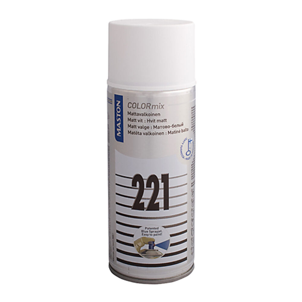 Spraymaali himmeä valkoinen 400 ml