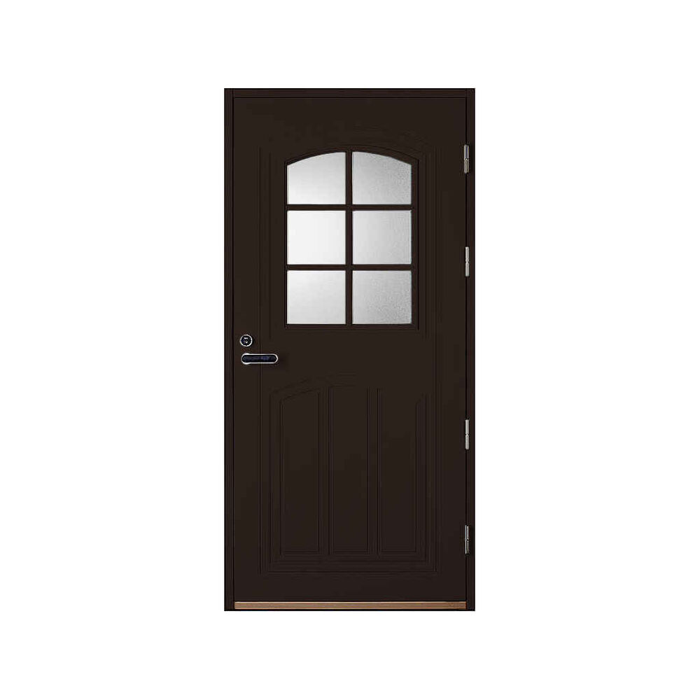 Ulko-ovi UOL1 1.0 tummanruskea 10x21 Kaskipuu
